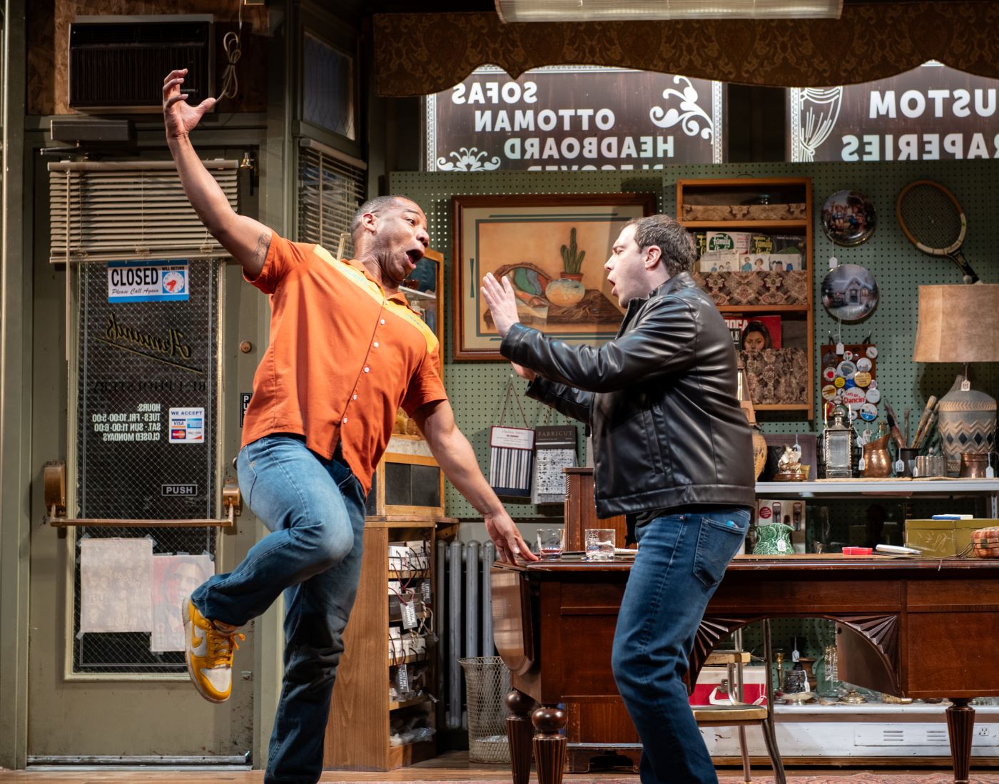 <p>Blake Morris (Shawn) and Gregory Perri (Matt) in <em>King James. </em>Photo by Margot Schulman Photography. </p>