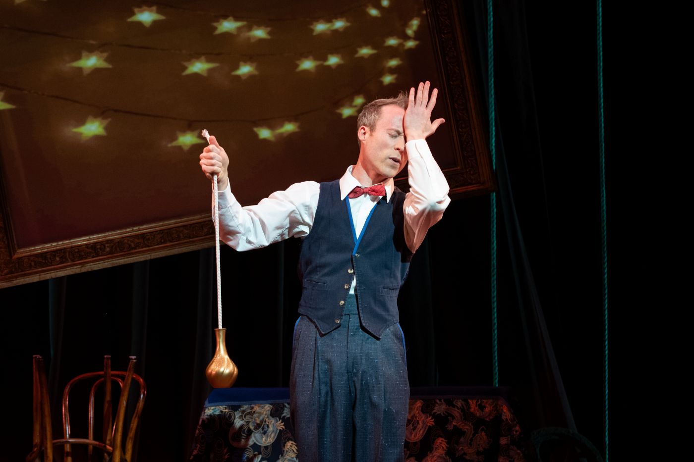 <p>Dendy in NOTHING UP MY SLEEVE. Photo by Margot Schulman. </p>