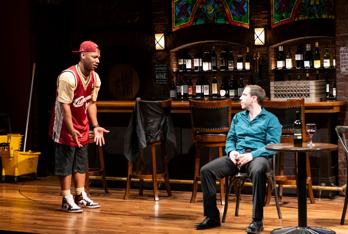 <p>Blake Morris (Shawn) and Gregory Perri (Matt) in <em>King James. </em>Photo by Margot Schulman Photography. </p>