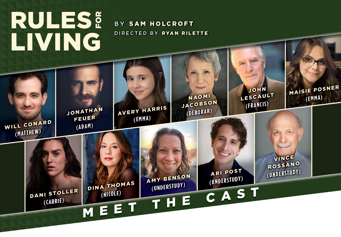 CASTING ANNOUNCED FOR SAM HOLCROFT'S RULES FOR LIVING