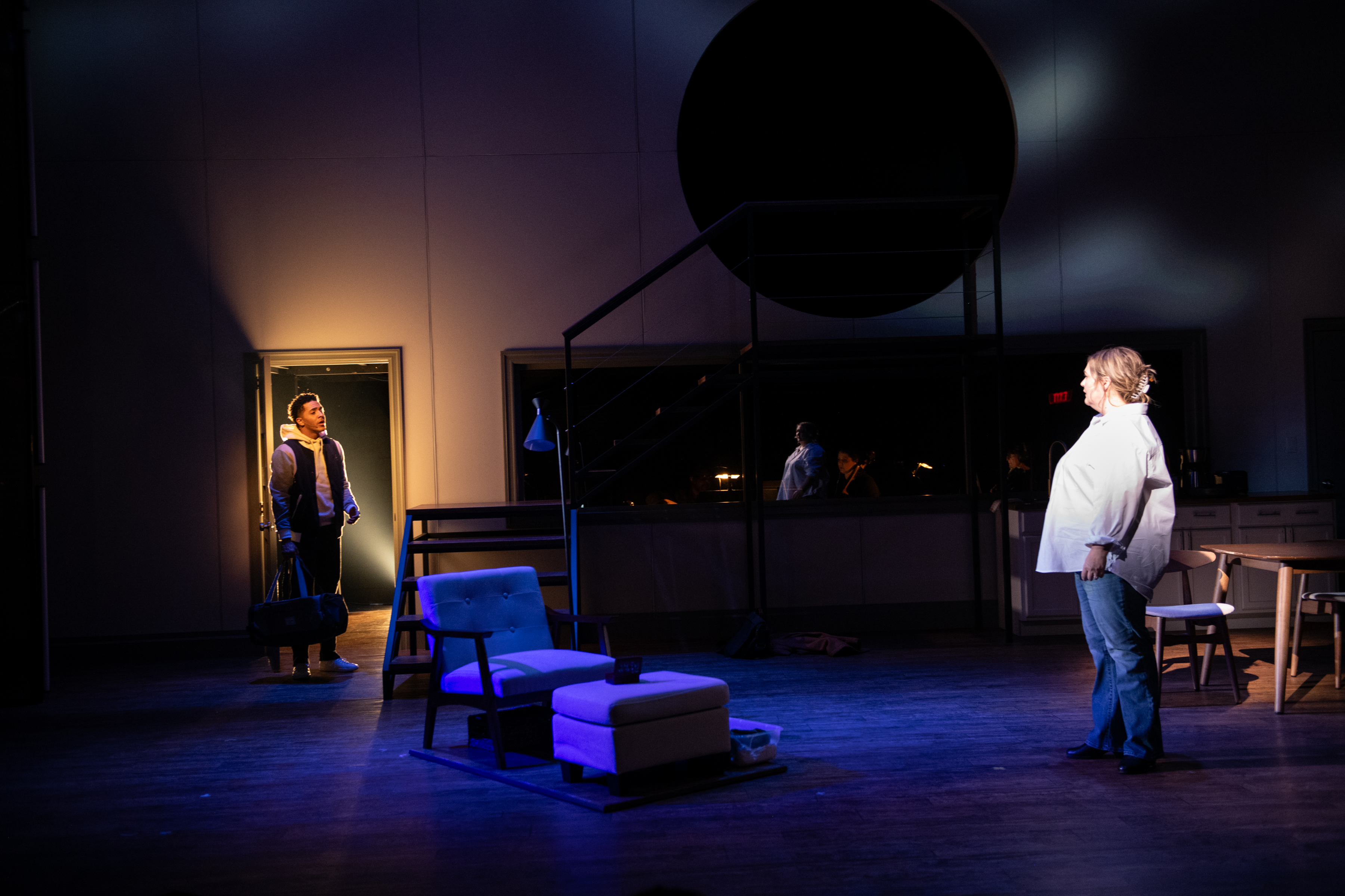 <p>Lucas Hinds Babcock (Gabe) and Tracy Lynn Olivera (Diana) in <em>Next to Normal. </em>Photo by Margot Schulman Photography.</p>