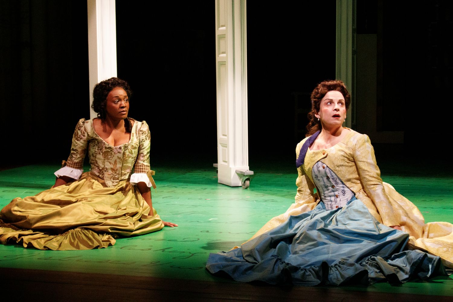 <p>Renea S. Brown (Luce/Sally) and Kimberly Gilbert (Ginger/Patsy) in SALLY &amp; TOM. Photo by Kent Kondo. </p>