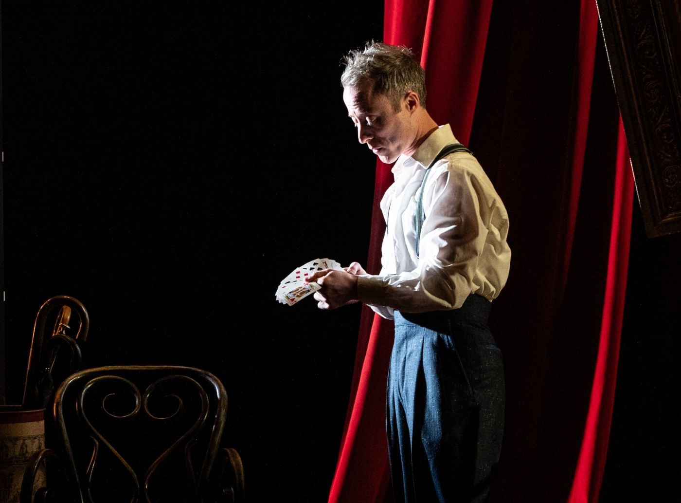 <p>Dendy in NOTHING UP MY SLEEVE. Photo by Margot Schulman. </p>